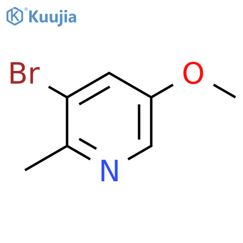 3-Bromo-5-methoxy-2-methylpyridine structure
