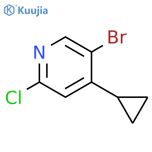 5-Bromo-2-chloro-4-cyclopropylpyridine structure