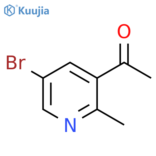 1-(5-Bromo-2-methylpyridin-3-yl)ethanone structure