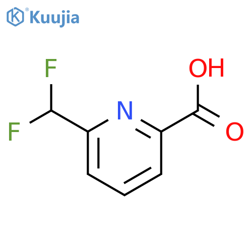 6-(difluoromethyl)pyridine-2-carboxylic acid structure