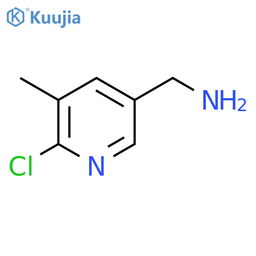 (6-chloro-5-methylpyridin-3-yl)methanamine structure