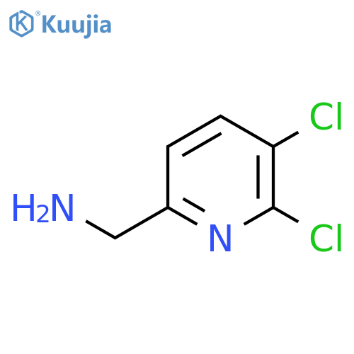 (5,6-dichloro-2-pyridyl)methanamine structure