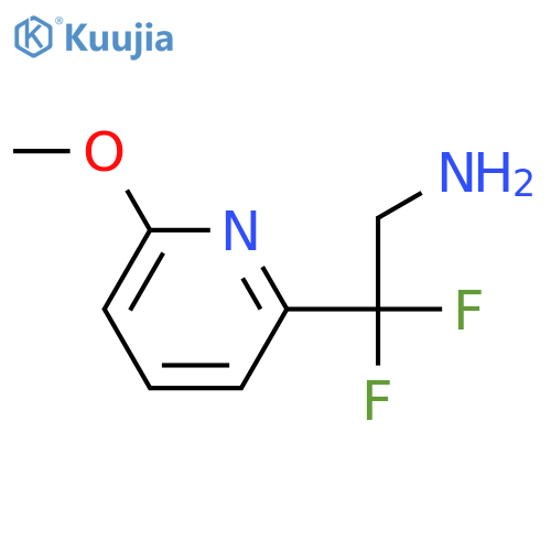 2,2-difluoro-2-(6-methoxypyridin-2-yl)ethan-1-amine structure