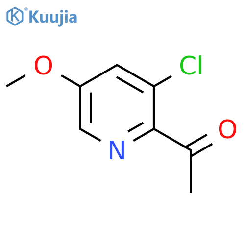 1-(3-Chloro-5-methoxypyridin-2-yl)ethanone structure