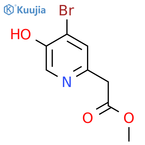 Methyl 4-bromo-5-hydroxypyridine-2-acetate structure
