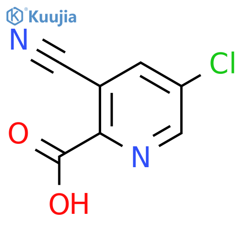 5-chloro-3-cyanopicolinic acid structure