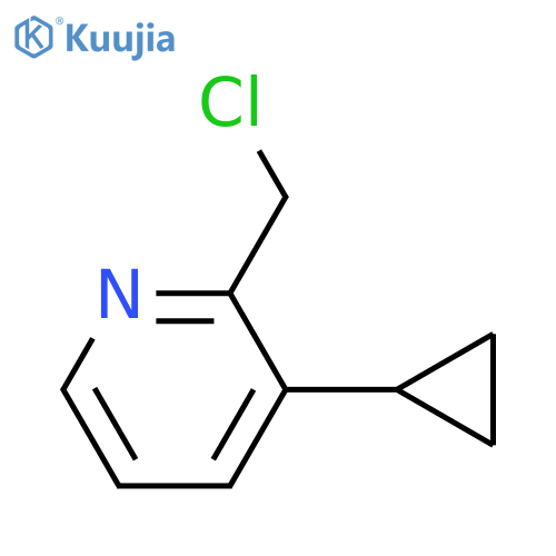 2-(Chloromethyl)-3-cyclopropylpyridine structure