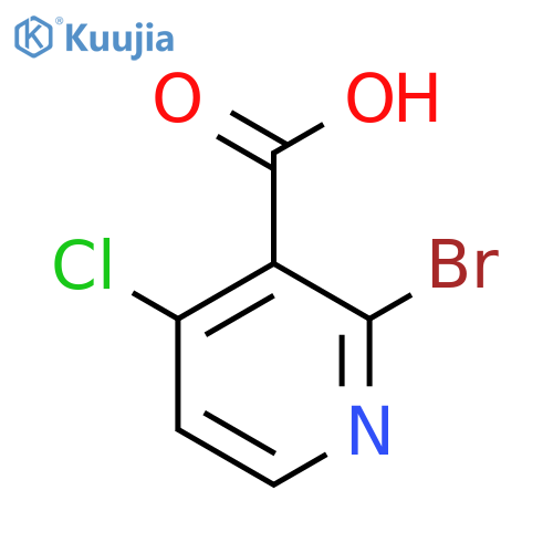 2-bromo-4-chloropyridine-3-carboxylic acid structure