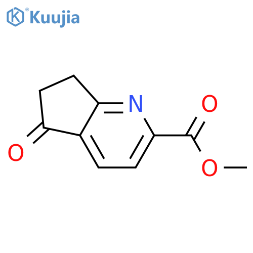 methyl 5-oxo-5H,6H,7H-cyclopentabpyridine-2-carboxylate structure