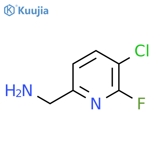 (5-chloro-6-fluoropyridin-2-yl)methanamine structure