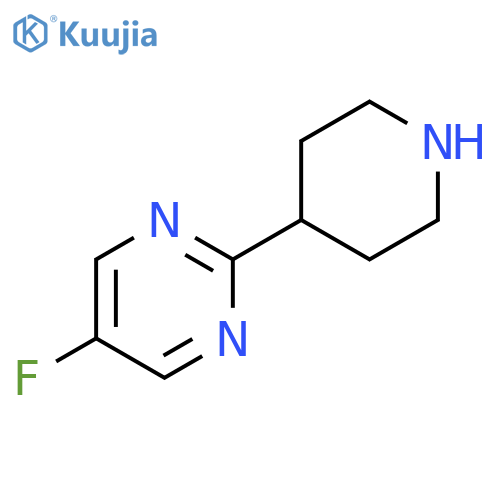 5-fluoro-2-(piperidin-4-yl)pyrimidine structure