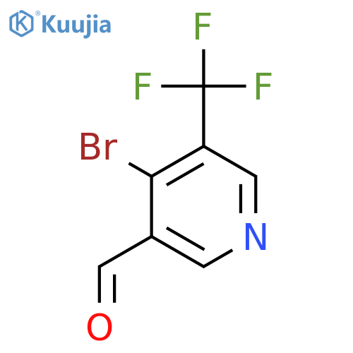 4-Bromo-5-(trifluoromethyl)nicotinaldehyde structure