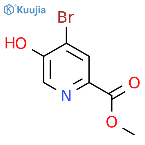 methyl 4-bromo-5-hydroxy-pyridine-2-carboxylate structure
