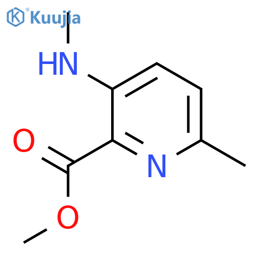 Methyl 6-methyl-3-(methylamino)picolinate structure