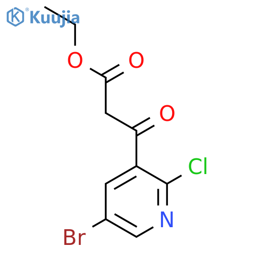 Ethyl 3-(5-bromo-2-chloropyridin-3-yl)-3-oxopropanoate structure