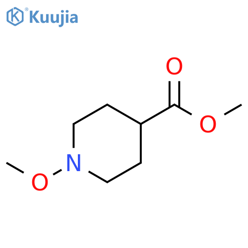 4-Piperidinecarboxylic acid, 1-methoxy-, methyl ester structure