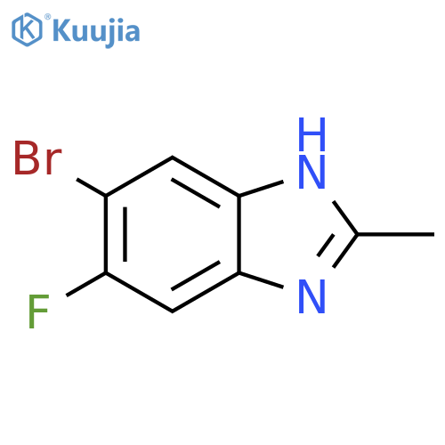 5-bromo-6-fluoro-2-methyl-1H-1,3-benzodiazole structure