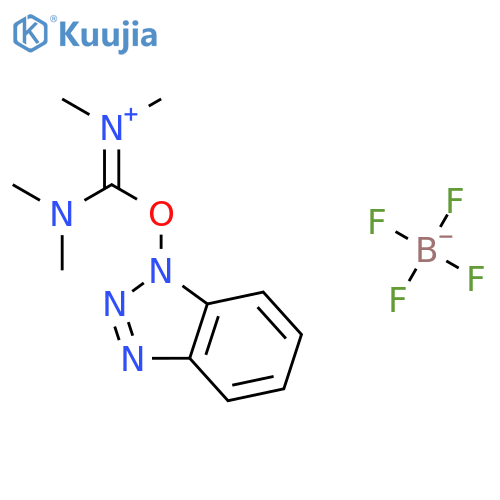 [benzotriazol-1-yloxy(dimethylamino)methylene]-dimethyl-ammonium;tetrafluoroborate structure