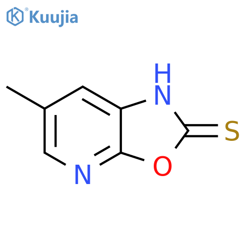 6-Methyloxazolo[5,4-b]pyridine-2-thiol structure