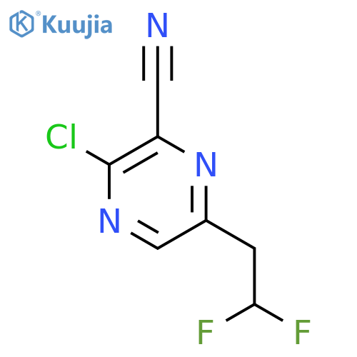 3-Chloro-6-(2,2-difluoroethyl)pyrazine-2-carbonitrile structure