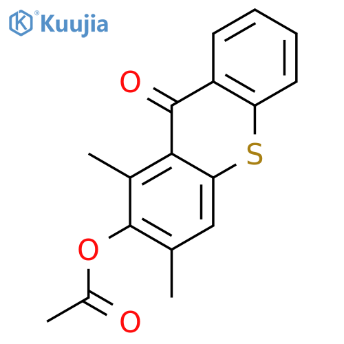 9H-Thioxanthen-9-one, 2-(acetyloxy)-1,3-dimethyl- structure