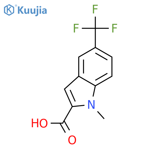 1-Methyl-5-(trifluoromethyl)-1H-indole-2-carboxylic acid structure