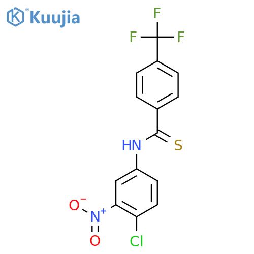 N-(4-Chloro-3-nitrophenyl)-4-(trifluoromethyl)benzothioamide structure
