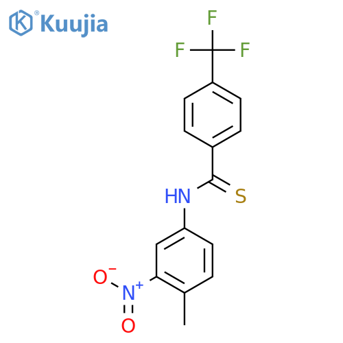 N-(4-Methyl-3-nitrophenyl)-4-(trifluoromethyl)benzothioamide structure
