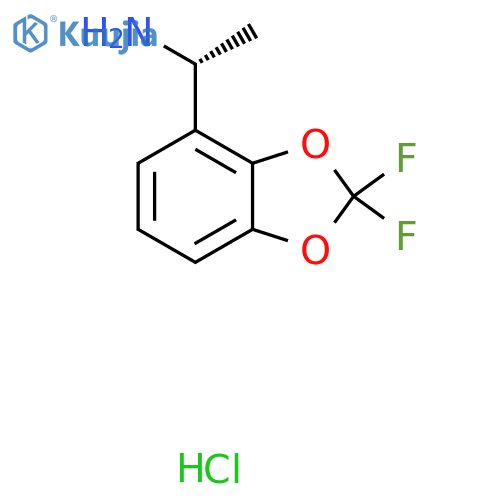 (R)-1-(2,2-Difluorobenzo[d][1,3]dioxol-4-yl)ethanamine hydrochloride structure