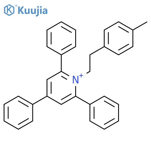 Pyridinium, 1-[2-(4-methylphenyl)ethyl]-2,4,6-triphenyl- structure