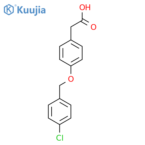 2-{4-(4-chlorophenyl)methoxyphenyl}acetic acid structure