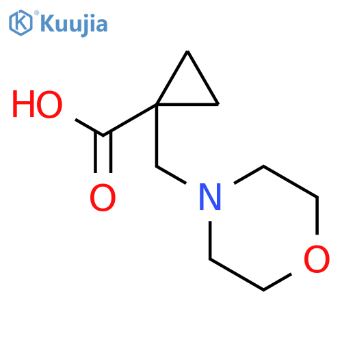 1-(Morpholinomethyl)cyclopropanecarboxylic acid structure