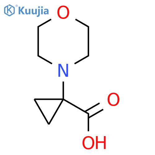 1-(morpholin-4-yl)cyclopropane-1-carboxylic acid structure