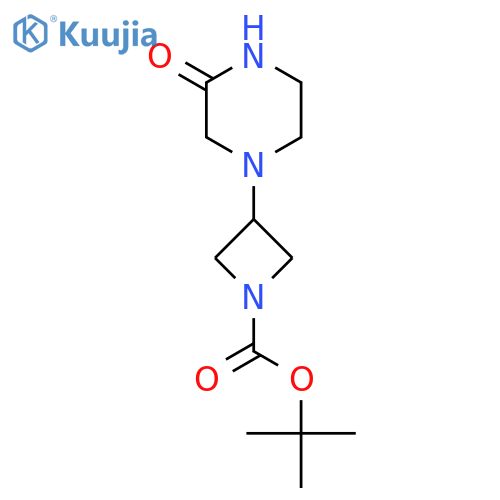 tert-butyl 3-(3-oxopiperazin-1-yl)azetidine-1-carboxylate structure