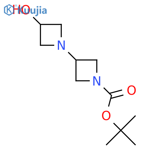 tert-Butyl 3-(3-hydroxyazetidin-1-yl)azetidine-1-carboxylate structure