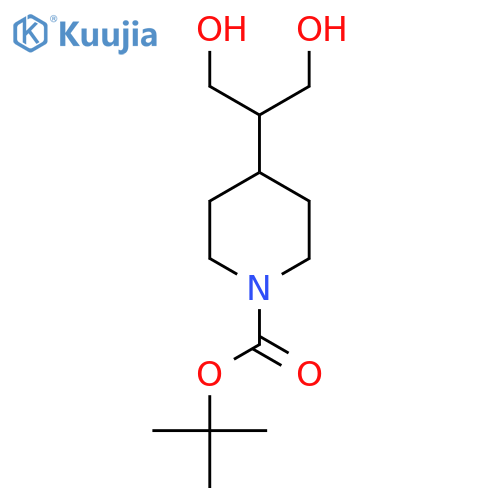 Tert-butyl 4-(1,3-dihydroxypropan-2-yl)piperidine-1-carboxylate structure