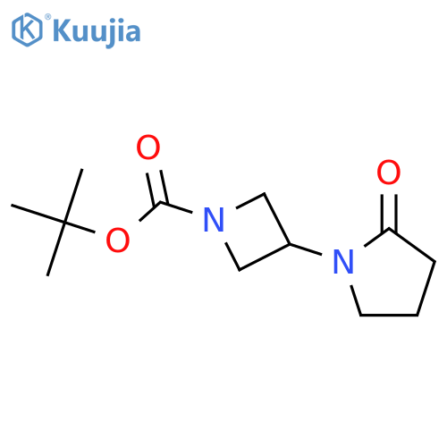 tert-Butyl 3-(2-oxopyrrolidin-1-yl)azetidine-1-carboxylate structure