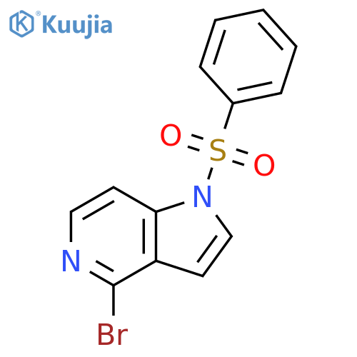 1-(Phenylsulfonyl)-4-broMo-5-azaindole structure