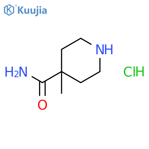 4-Methyl-piperidine-4-carboxylic acid amide hydrochloride structure