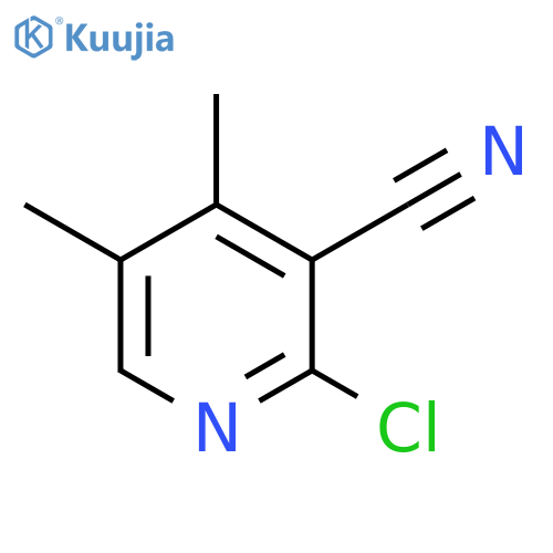 2-chloro-4,5-dimethyl-3-Pyridinecarbonitrile structure