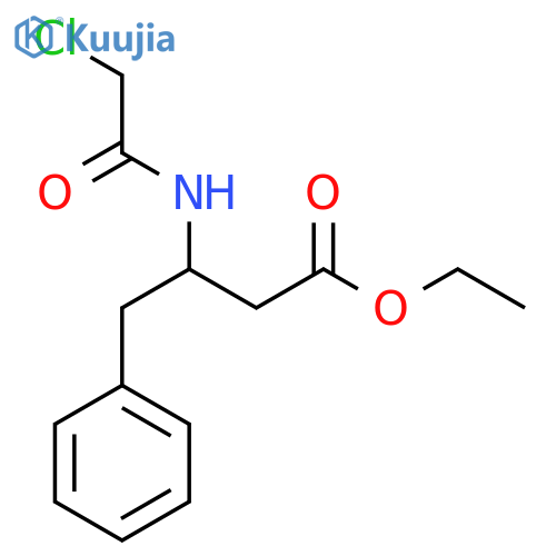 Ethyl 3-(2-chloroacetamido)-4-phenylbutanoate structure