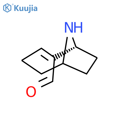 9-Azabicyclo[4.2.1]non-2-ene-2-carboxaldehyde, (1R)- (9CI) structure
