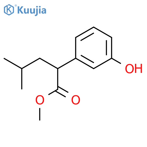 Methyl 2-(3-hydroxyphenyl)-4-methylpentanoate structure
