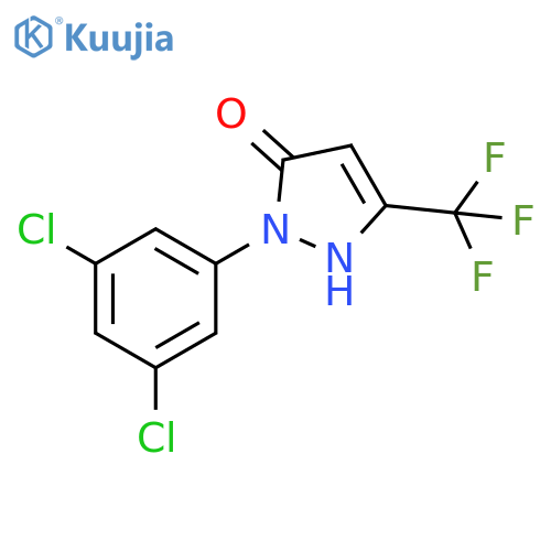 3H-Pyrazol-3-one, 2-(3,5-dichlorophenyl)-1,2-dihydro-5-(trifluoromethyl)- structure