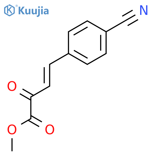 (E)-Methyl 4-(4-cyanophenyl)-2-oxobut-3-enoate structure