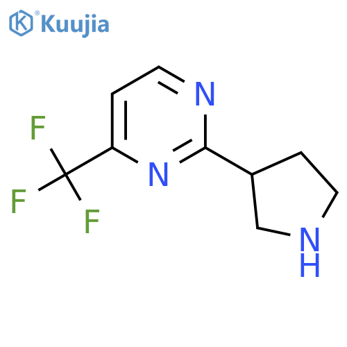 2-(Pyrrolidin-3-yl)-4-(trifluoromethyl)pyrimidine structure