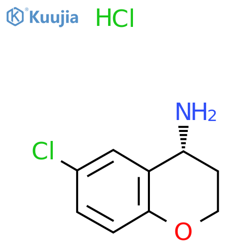 (4R)-6-Chloro-3,4-dihydro-2H-1-benzopyran-4-amine hydrochloride structure