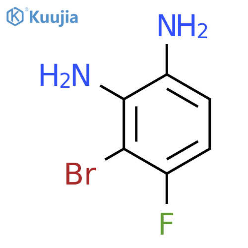 3-bromo-4-fluorobenzene-1,2-diamine structure