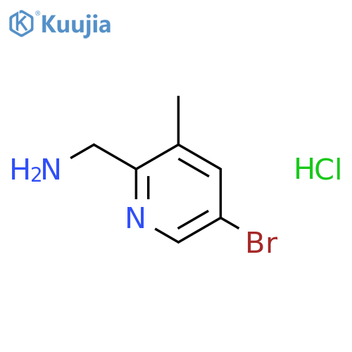 (5-bromo-3-methylpyridin-2-yl)methanamine hydrochloride structure