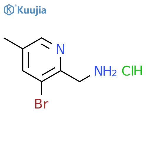 (3-bromo-5-methylpyridin-2-yl)methanamine hydrochloride structure